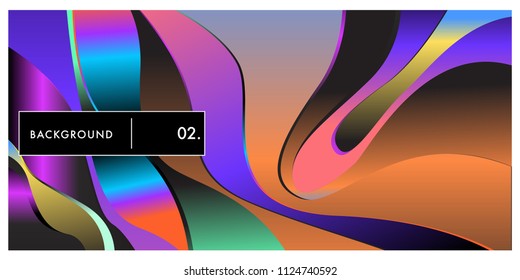 	
Liquid color background design. Fluid gradient shapes composition. Futuristic design posters. Eps10 vector.