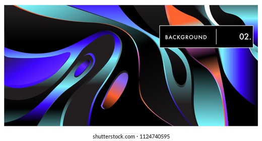 	
Liquid color background design. Fluid gradient shapes composition. Futuristic design posters. Eps10 vector.