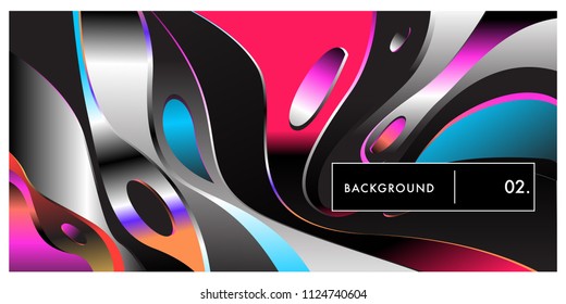 	
Liquid color background design. Fluid gradient shapes composition. Futuristic design posters. Eps10 vector.