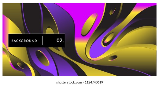 	
Liquid color background design. Fluid gradient shapes composition. Futuristic design posters. Eps10 vector.