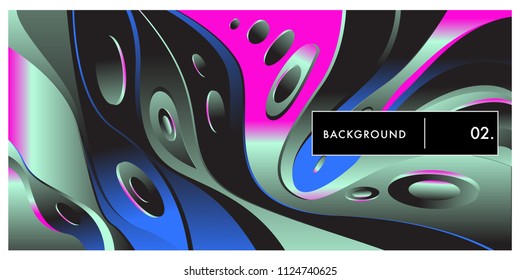	
Liquid color background design. Fluid gradient shapes composition. Futuristic design posters. Eps10 vector.