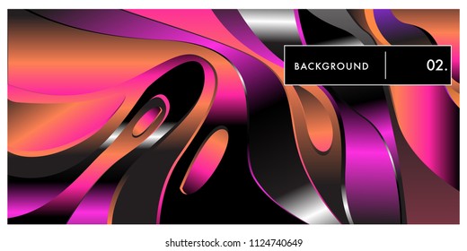 	
Liquid color background design. Fluid gradient shapes composition. Futuristic design posters. Eps10 vector.