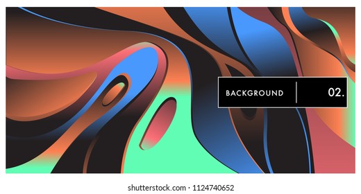 	
Liquid color background design. Fluid gradient shapes composition. Futuristic design posters. Eps10 vector.