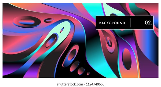 	
Liquid color background design. Fluid gradient shapes composition. Futuristic design posters. Eps10 vector.
