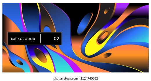 	
Liquid color background design. Fluid gradient shapes composition. Futuristic design posters. Eps10 vector.