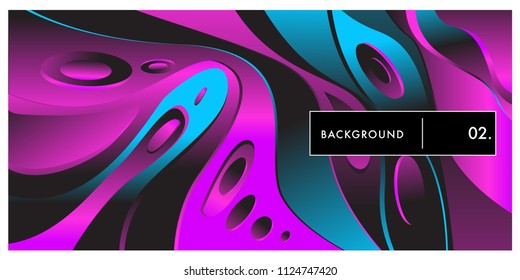 Liquid color background design. Fluid gradient shapes composition. Futuristic design posters. Eps10 vector.