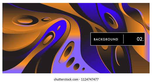 Liquid color background design. Fluid gradient shapes composition. Futuristic design posters. Eps10 vector.