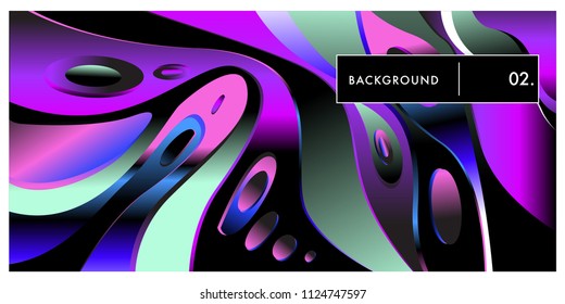 Liquid color background design. Fluid gradient shapes composition. Futuristic design posters. Eps10 vector.