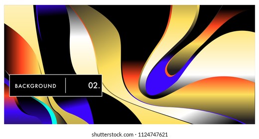 Liquid color background design. Fluid gradient shapes composition. Futuristic design posters. Eps10 vector.