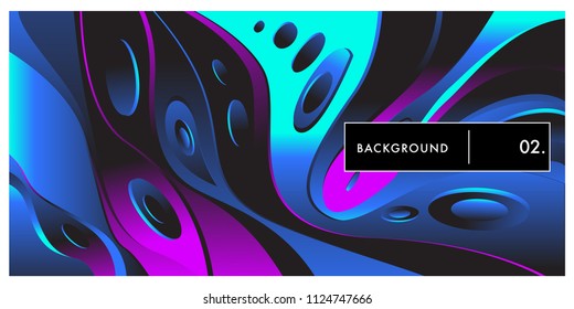 Liquid color background design. Fluid gradient shapes composition. Futuristic design posters. Eps10 vector.