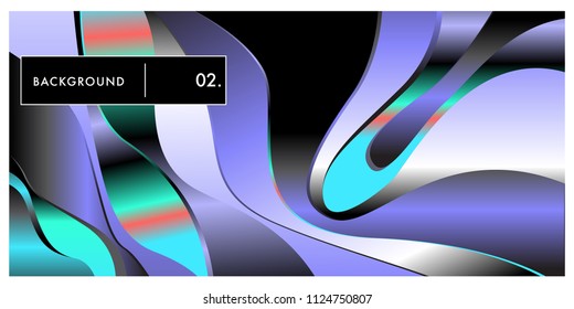 Liquid color background design. Fluid gradient shapes composition. Futuristic design posters. Eps10 vector.