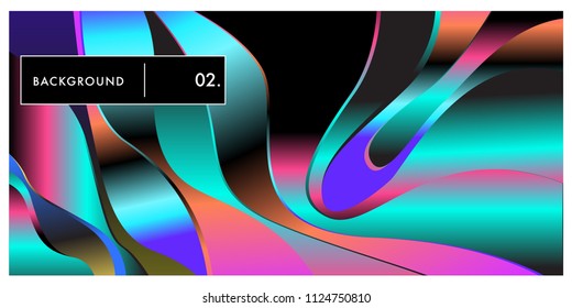 Liquid color background design. Fluid gradient shapes composition. Futuristic design posters. Eps10 vector.