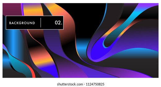 Liquid color background design. Fluid gradient shapes composition. Futuristic design posters. Eps10 vector.