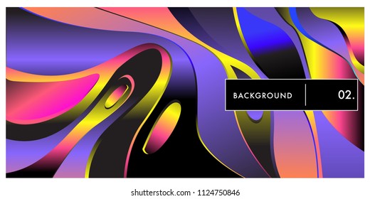 Liquid color background design. Fluid gradient shapes composition. Futuristic design posters. Eps10 vector.