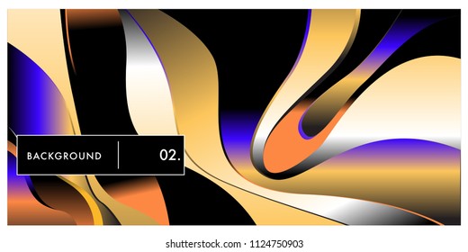 Liquid color background design. Fluid gradient shapes composition. Futuristic design posters. Eps10 vector.