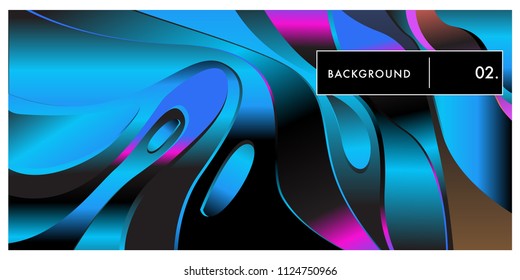 Liquid color background design. Fluid gradient shapes composition. Futuristic design posters. Eps10 vector.