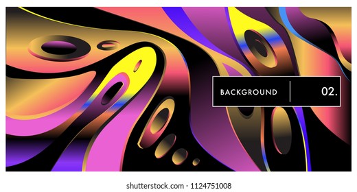 Liquid color background design. Fluid gradient shapes composition. Futuristic design posters. Eps10 vector.