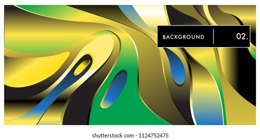 Liquid color background design. Fluid gradient shapes composition. Futuristic design posters. Eps10 vector.