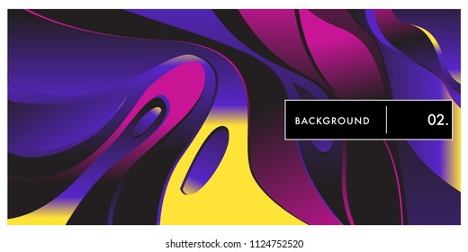 Liquid color background design. Fluid gradient shapes composition. Futuristic design posters. Eps10 vector.