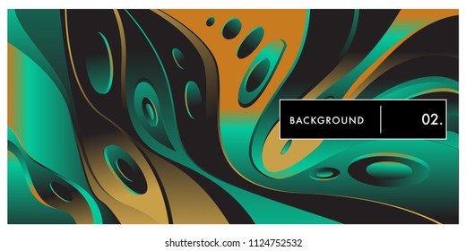 Liquid color background design. Fluid gradient shapes composition. Futuristic design posters. Eps10 vector.