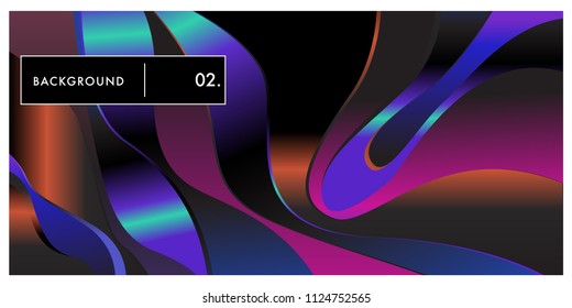 Liquid color background design. Fluid gradient shapes composition. Futuristic design posters. Eps10 vector.