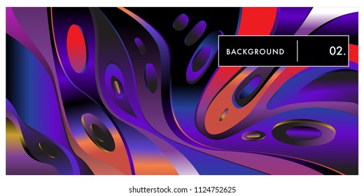 Liquid color background design. Fluid gradient shapes composition. Futuristic design posters. Eps10 vector.