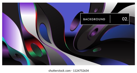 Liquid color background design. Fluid gradient shapes composition. Futuristic design posters. Eps10 vector.