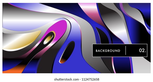 Liquid color background design. Fluid gradient shapes composition. Futuristic design posters. Eps10 vector.