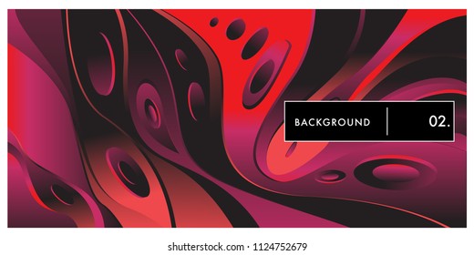 Liquid color background design. Fluid gradient shapes composition. Futuristic design posters. Eps10 vector.