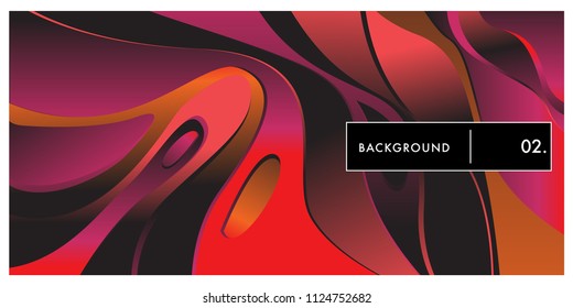 Liquid color background design. Fluid gradient shapes composition. Futuristic design posters. Eps10 vector.