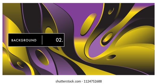 Liquid color background design. Fluid gradient shapes composition. Futuristic design posters. Eps10 vector.