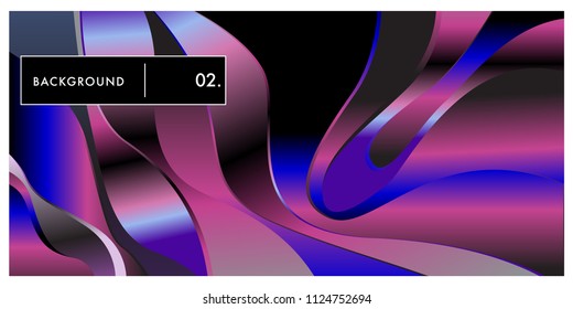 Liquid color background design. Fluid gradient shapes composition. Futuristic design posters. Eps10 vector.