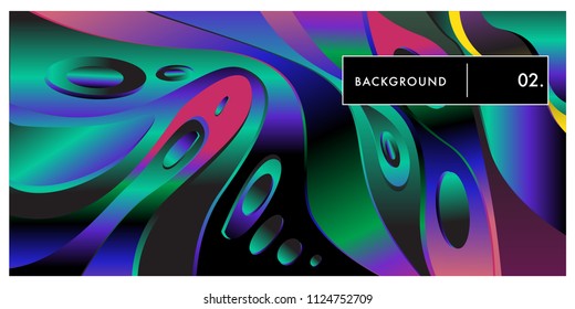 Liquid color background design. Fluid gradient shapes composition. Futuristic design posters. Eps10 vector.