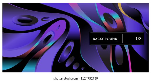 Liquid color background design. Fluid gradient shapes composition. Futuristic design posters. Eps10 vector.