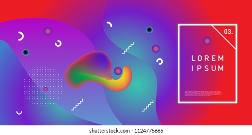 Liquid color background design. Fluid gradient shapes composition. Futuristic design posters. Eps10 vector.