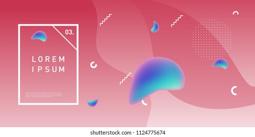 Liquid color background design. Fluid gradient shapes composition. Futuristic design posters. Eps10 vector.