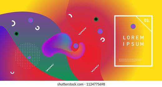 Liquid color background design. Fluid gradient shapes composition. Futuristic design posters. Eps10 vector.