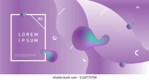 Liquid color background design. Fluid gradient shapes composition. Futuristic design posters. Eps10 vector.