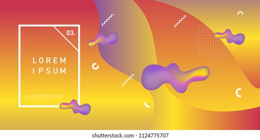 Liquid color background design. Fluid gradient shapes composition. Futuristic design posters. Eps10 vector.
