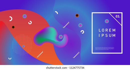 Liquid color background design. Fluid gradient shapes composition. Futuristic design posters. Eps10 vector.