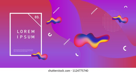 Liquid color background design. Fluid gradient shapes composition. Futuristic design posters. Eps10 vector.