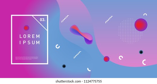 Liquid color background design. Fluid gradient shapes composition. Futuristic design posters. Eps10 vector.