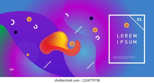 Liquid color background design. Fluid gradient shapes composition. Futuristic design posters. Eps10 vector.