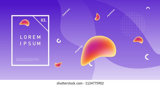 Liquid color background design. Fluid gradient shapes composition. Futuristic design posters. Eps10 vector.