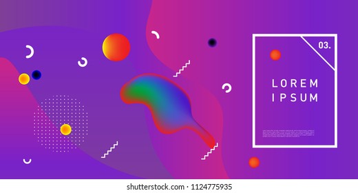 Liquid color background design. Fluid gradient shapes composition. Futuristic design posters. Eps10 vector.