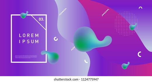 Liquid color background design. Fluid gradient shapes composition. Futuristic design posters. Eps10 vector.