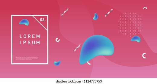 Liquid color background design. Fluid gradient shapes composition. Futuristic design posters. Eps10 vector.