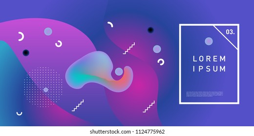Liquid color background design. Fluid gradient shapes composition. Futuristic design posters. Eps10 vector.