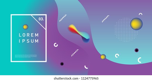 Liquid color background design. Fluid gradient shapes composition. Futuristic design posters. Eps10 vector.