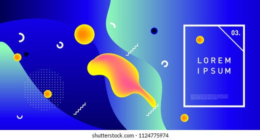 Liquid color background design. Fluid gradient shapes composition. Futuristic design posters. Eps10 vector.
